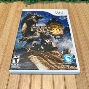 Nintendo Wii Monster Hunter 3 Tri Game Complete Complete In Box